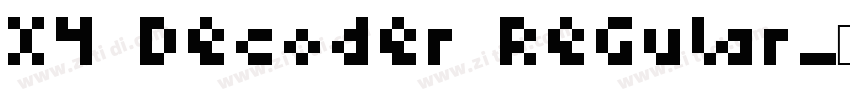 X4 Decoder Regular字体转换